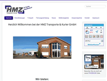 Tablet Screenshot of hmz-transporte.de